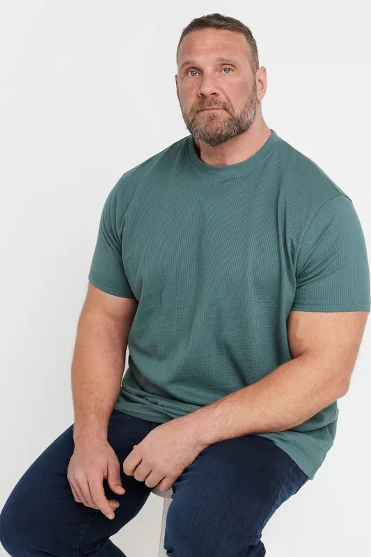Seersucker Textured T-Shirt