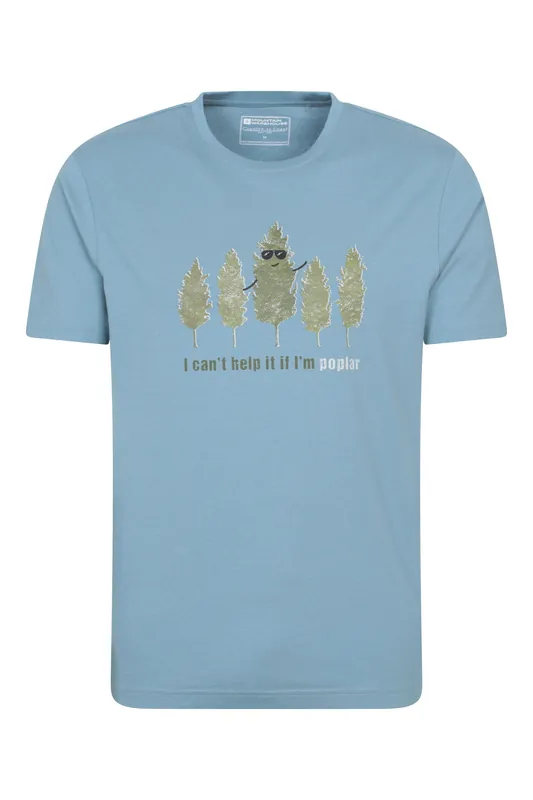 Poplar Tree' Lightweight Short Sleeve 100% Cotton Graphic T-Shirt