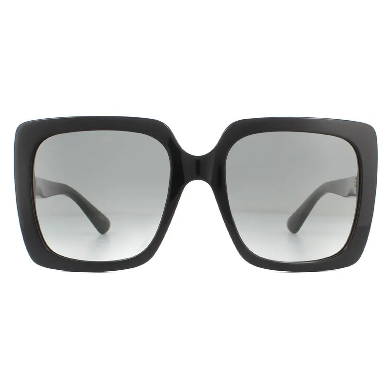 Square Black Grey Gradient Sunglasses - Gucci