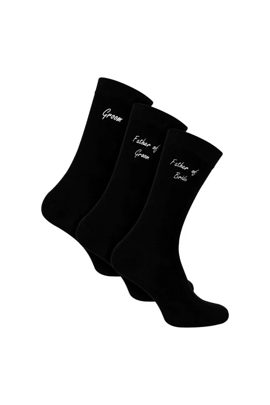 3 Pairs Wedding Socks for Father of the Groom & Bride | Wedding Gift - Sock Snob