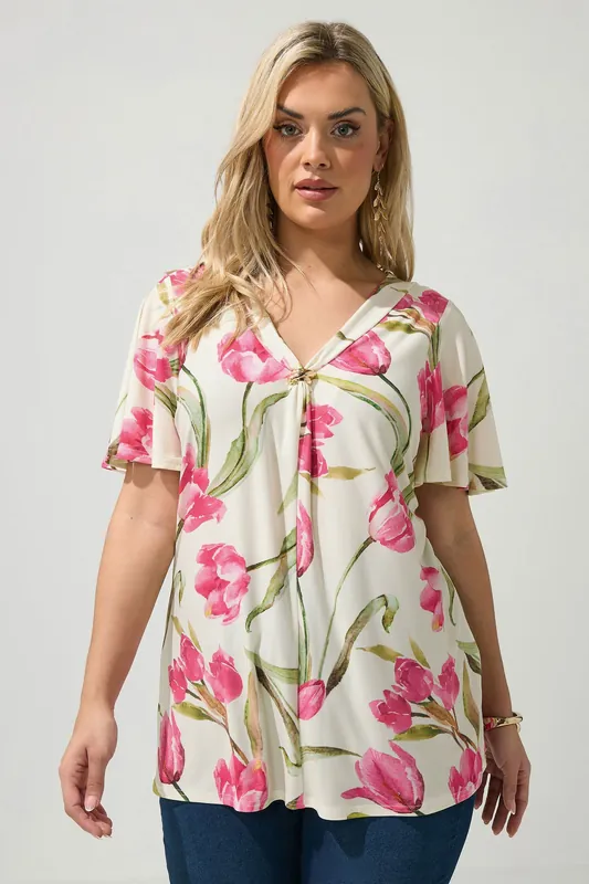 Floral Buckle Swing Top - Yours