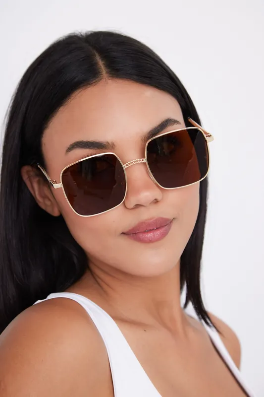 Oversized Square Sunglasses - My Accessories London
