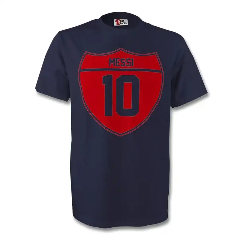Mens Lionel Messi Crest Tee - FC Barcelona