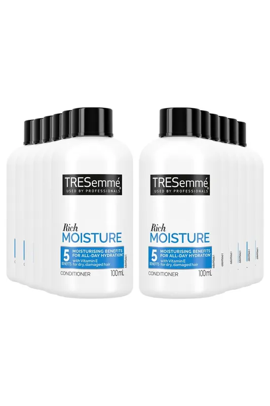 Moisture Rich 'Conditioner' with Vitamin E for Damaged Hair 12 Pack of 100ml - Tresemme