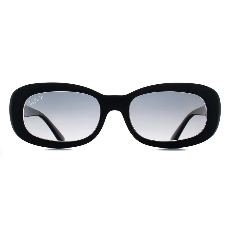 Oval Black Grey Gradient Polarized RB2221 - Ray-Ban