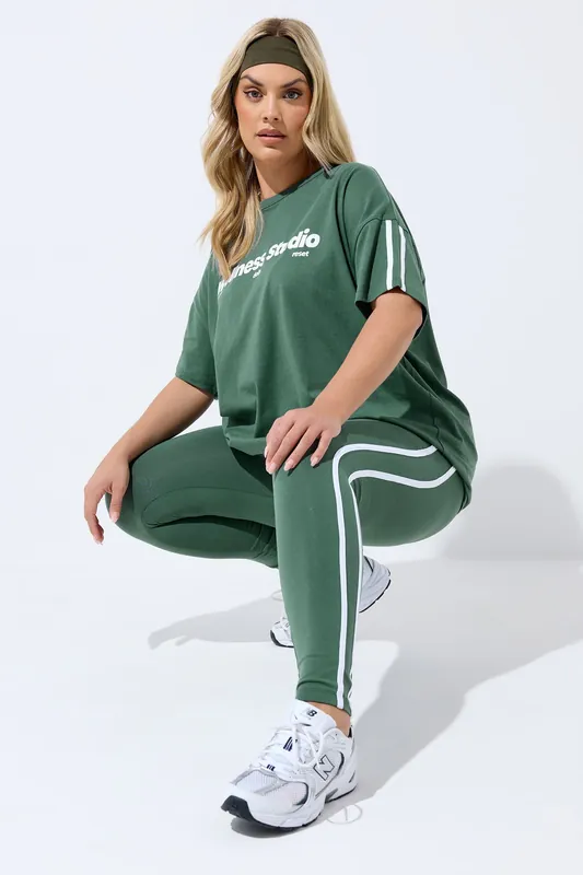 Side Stripe Leggings - Yours