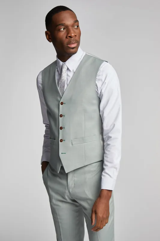 Branton Seafoam Texture Waistcoat - Antique Rogue