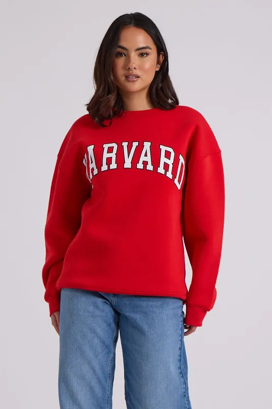 Harvard Oversized Sweatshirt - Urban Bliss