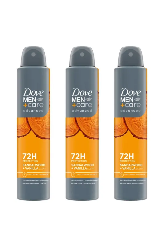 Men+Care Advanced 'Deodorant Spray' 72Hrs Sweat Protection 200ml, 3pk - Dove