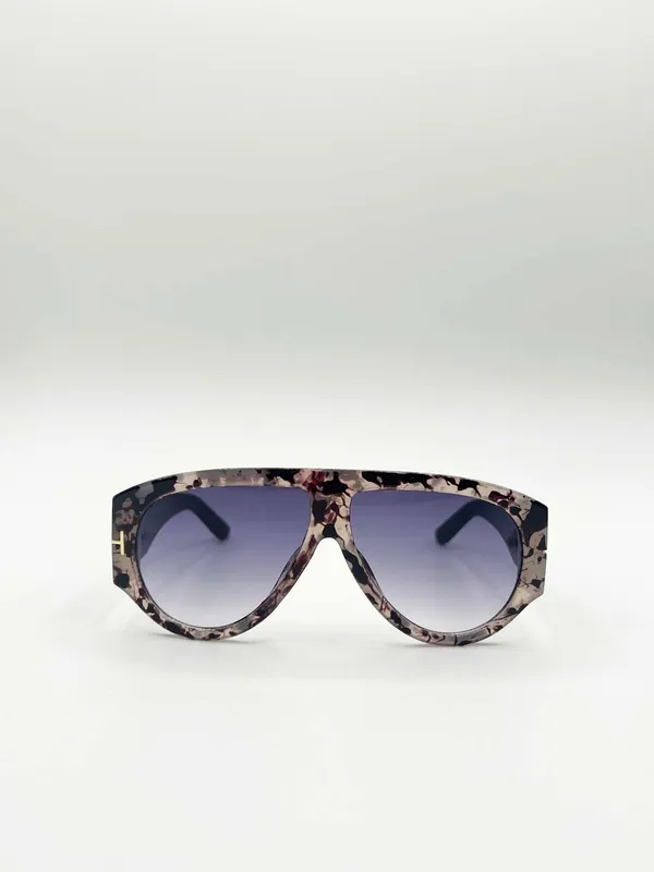 Oversized Rounded Sunglasses - SVNX