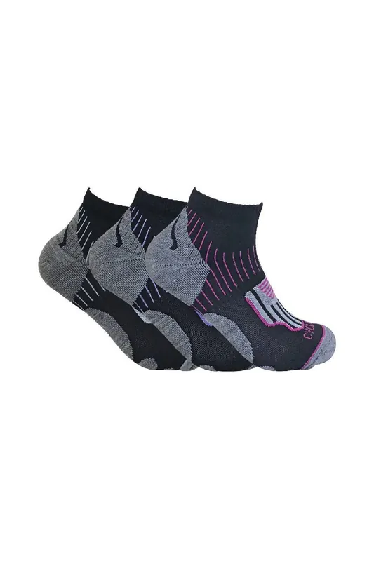 3 Pack Anti Sweat Ankle Sports Socks with Heel Padding - Sock Snob