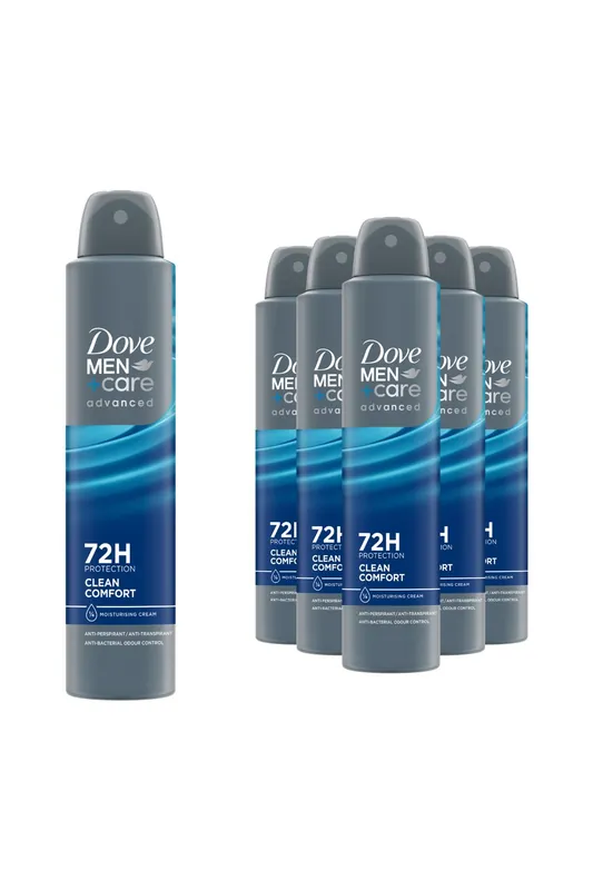 6x 'Anti-Perspirant' Men+Care Adv Clean Comfort Deo, 200ml