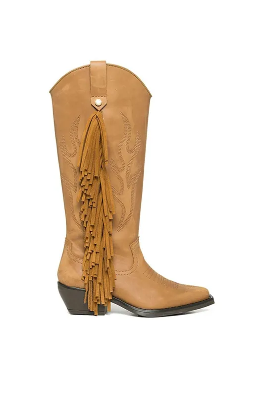 Wessel Boot Brown' Leather Boots - STEVE MADDEN