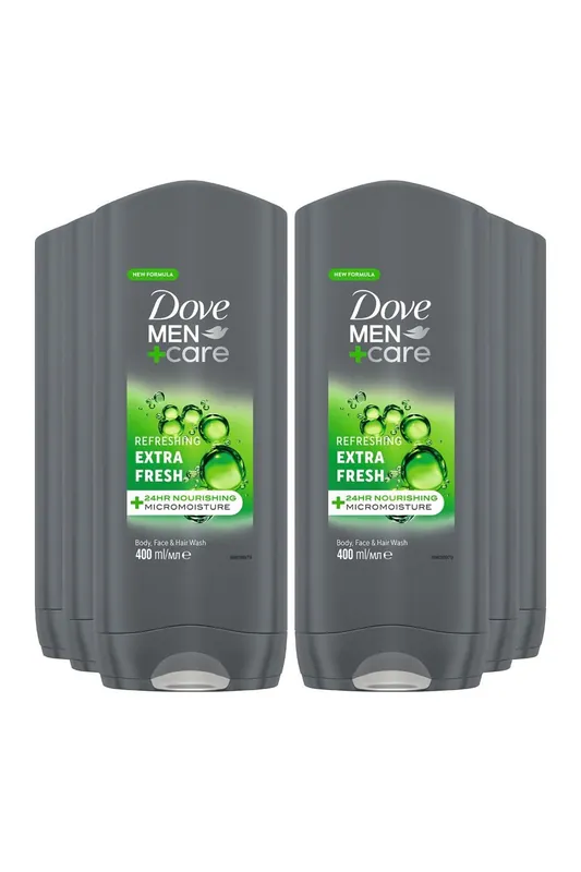 Men+Care 'Body & Face Wash', Extra Fresh,Refreshing,6x400ml - Dove