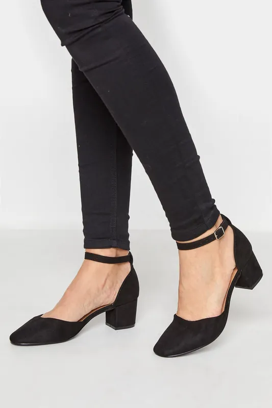 Block Heel Court Shoes - Long Tall Sally