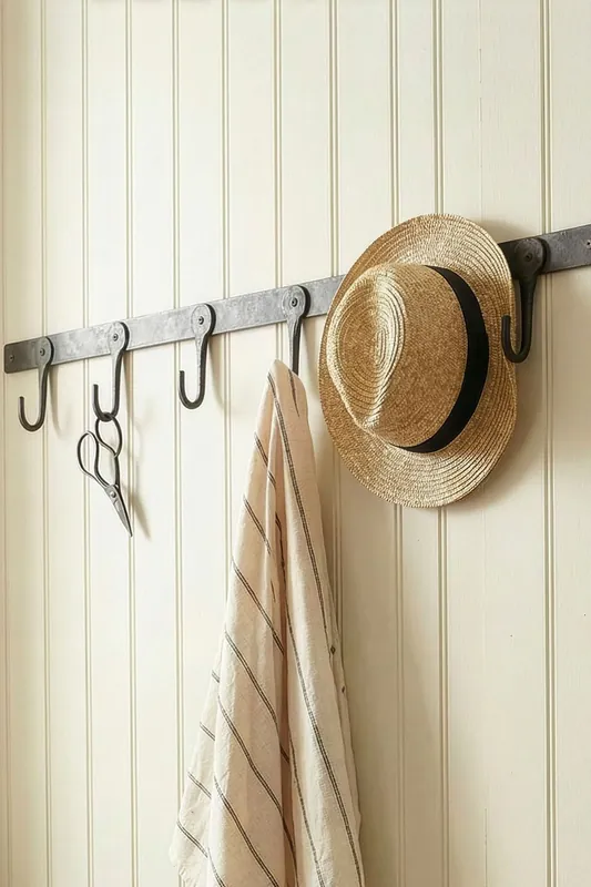 Traditional Style Olsen Hand-Forged Clothes Hanger Wall Hooks
