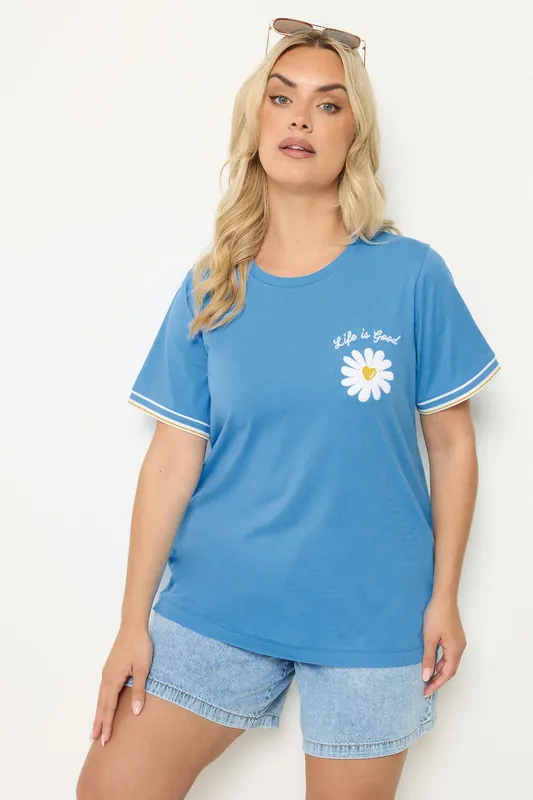 Varsity Trim Daisy T-Shirt