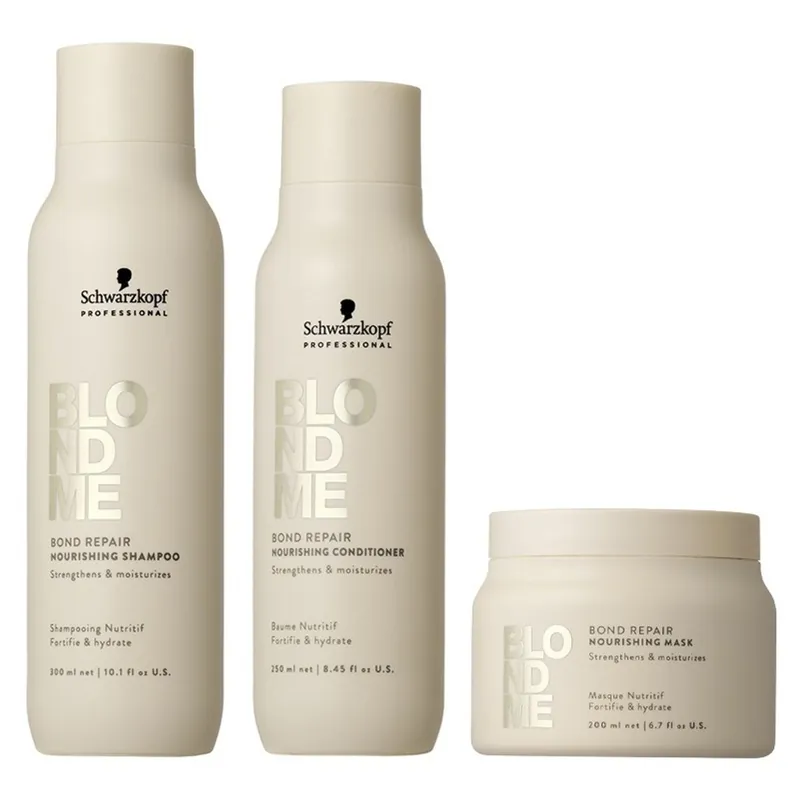 Blondme Bond Repair Shampoo Conditioner Mask - Schwarzkopf