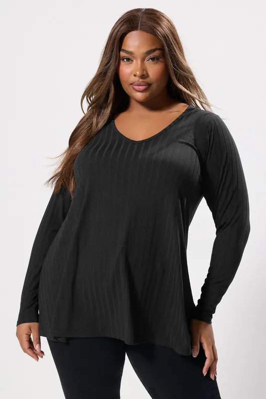 Ribbed Swing T-Shirt