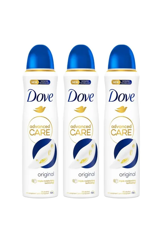 'Antiperspirant' Advanced Care 72H Deodorant for Women, 3x 150ml - Dove