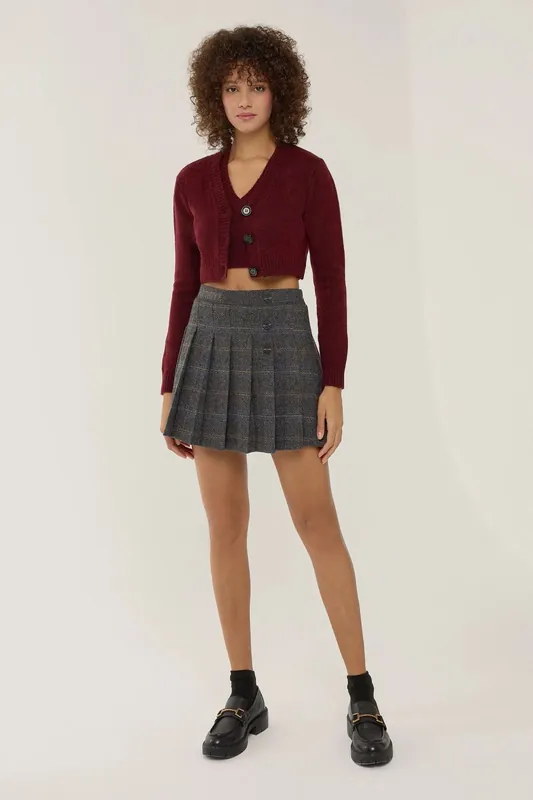 Plaid Mini Skirt - Hiccup