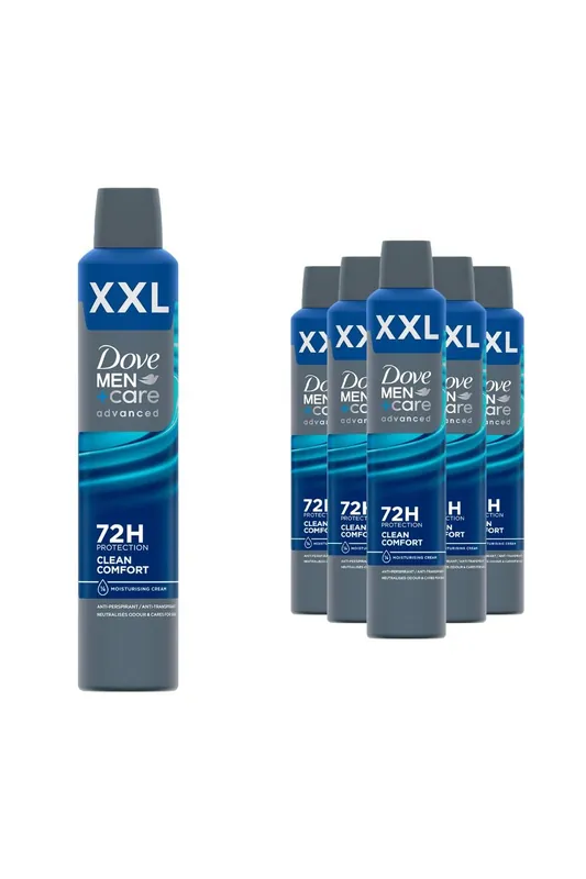 Men+Care Advanced XXL Anti-Perspirant Deo Clean Comfort 300ml, 6Pk