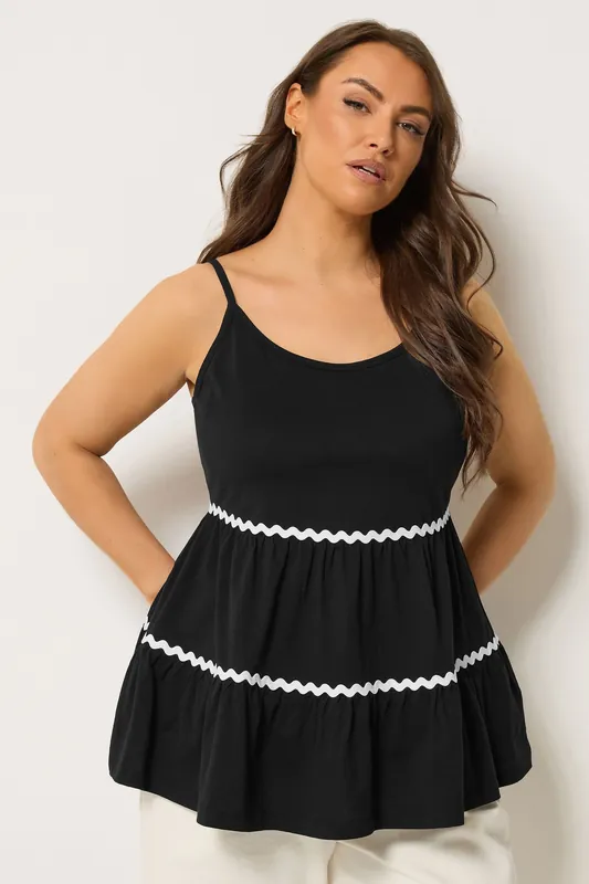 Tiered Trim Vest Top - Yours