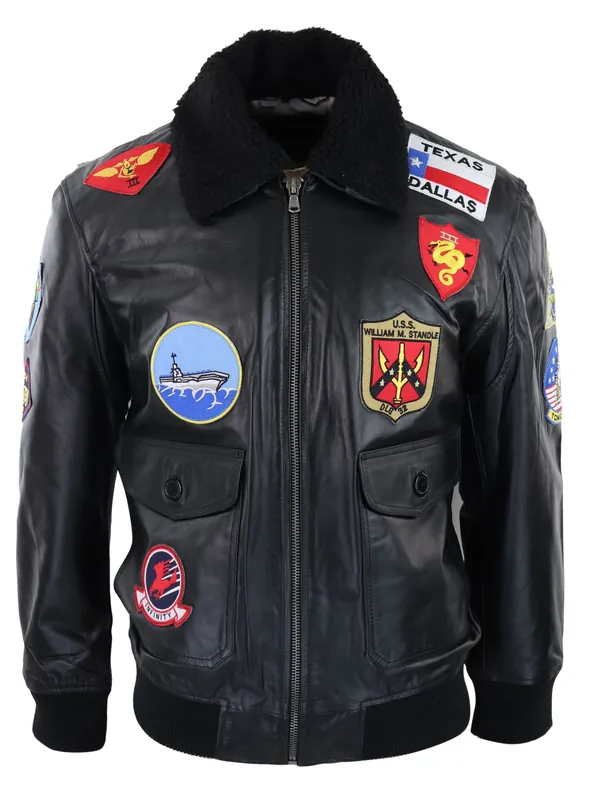 Top Gun Maverick Jacket Bomber US Badges - TruClothing