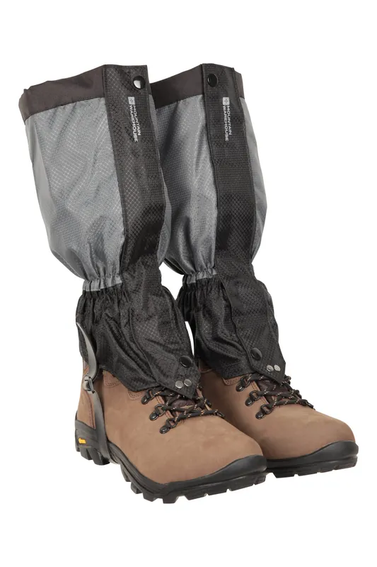 'Pendle 2' Waterproof Breathable Durable Adjustable Strap Gaiters - Mountain Warehouse
