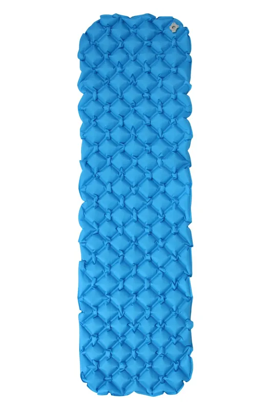 Lightweight Durable Compact Camping Trekking Portable Inflating Mat - Mountain Warehouse