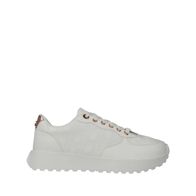 Chunky Sole Trainer with Rose Gold Eyelets - Elle Sport