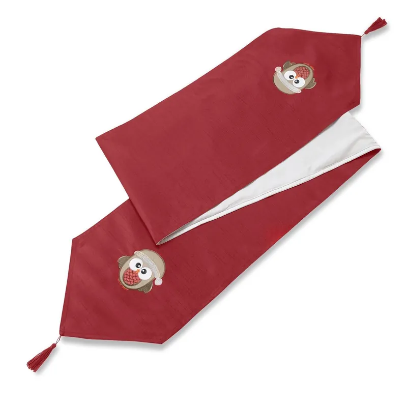 Owl Christmas Table Runner - Luxury Living