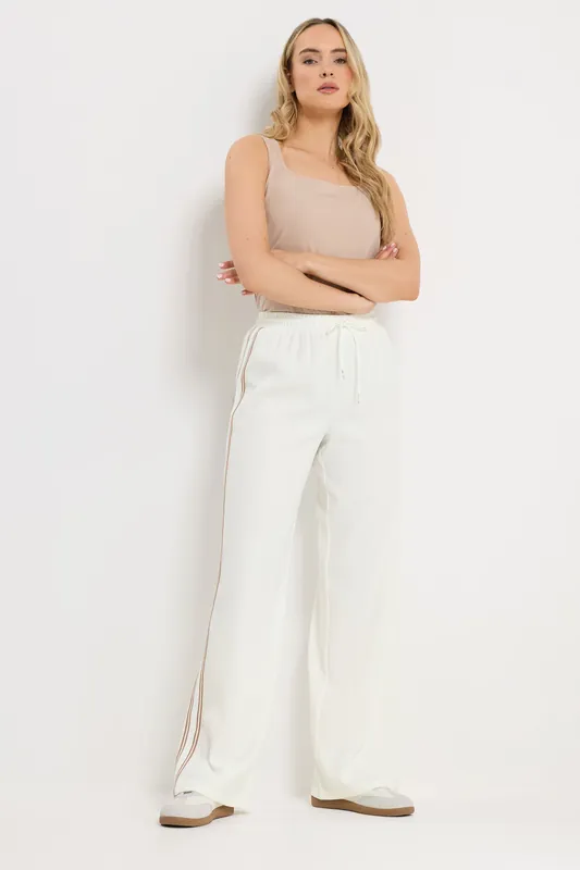 Tall Side Stripe Wide Leg Trousers - Long Tall Sally
