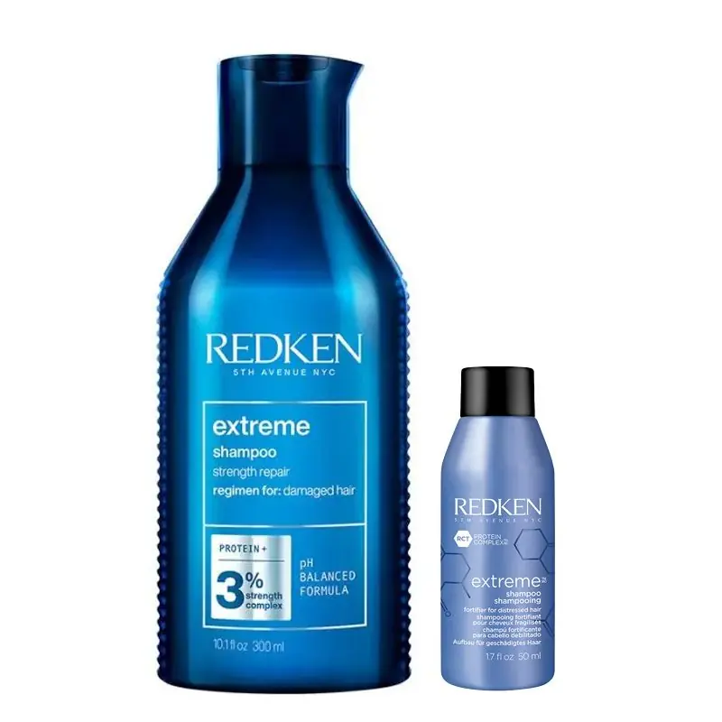 Extreme Shampoo 300ml and Mini Extreme Shampoo 50ml Duo - Redken