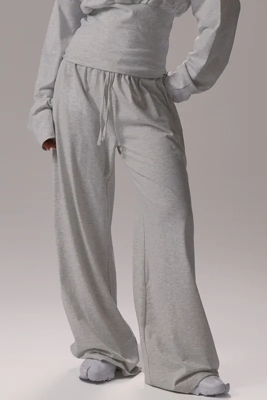 Wide Leg Low Rise Trousers - EGO