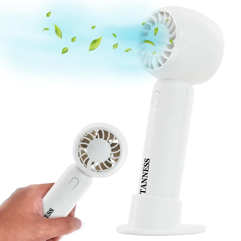 Tanness Portable Handheld Fan with Foldable Design and USB Charging