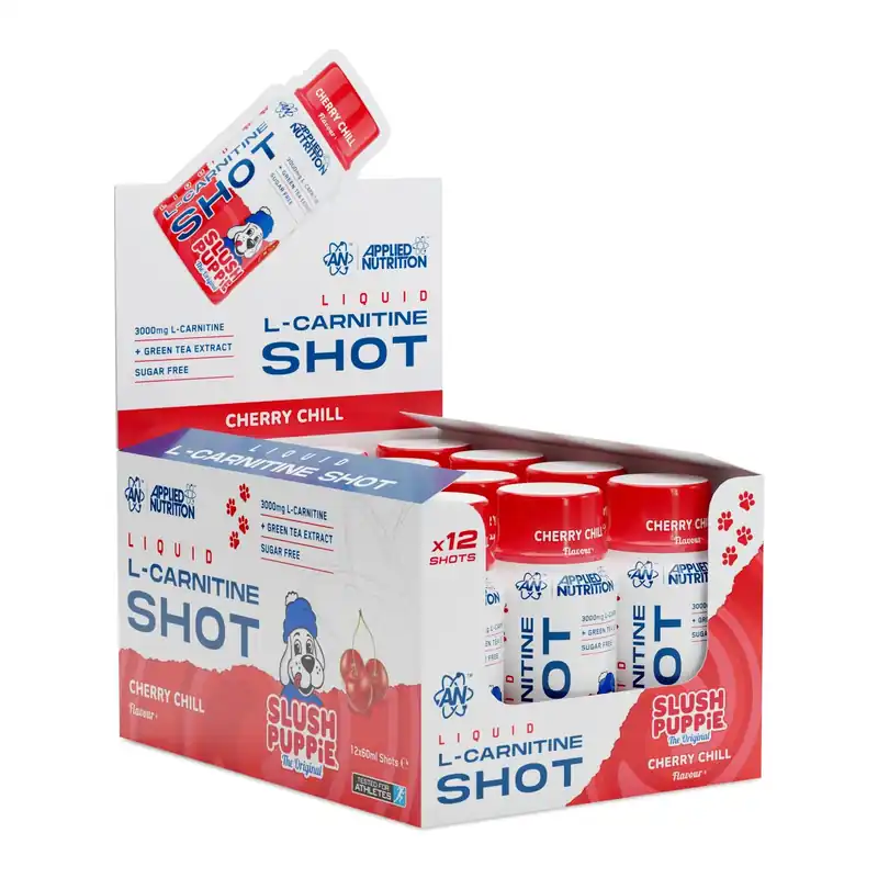 L-Carnitine Shots - Slush Puppie Cherry Chill - 12 Servings