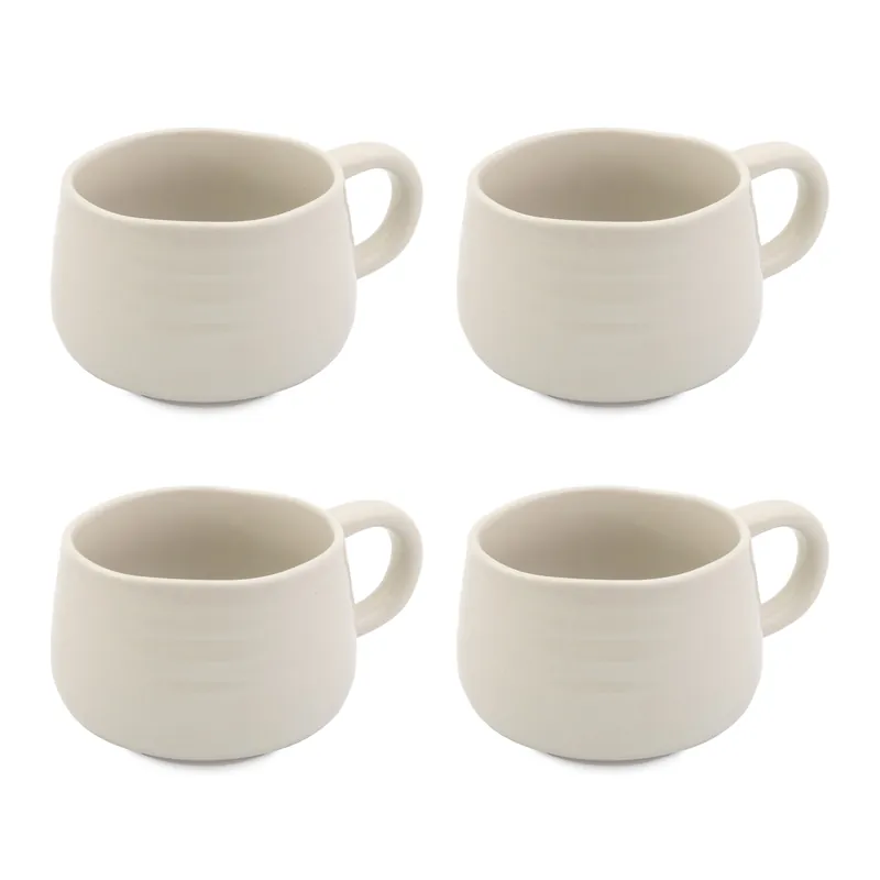 Big Love Cosy Cuppa, Stoneware, White, Set of 4 - Jamie Oliver