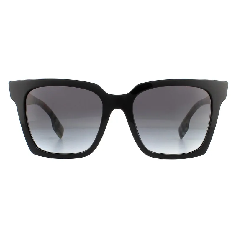 Square Black Grey Gradient BE4335 Sunglasses - Burberry