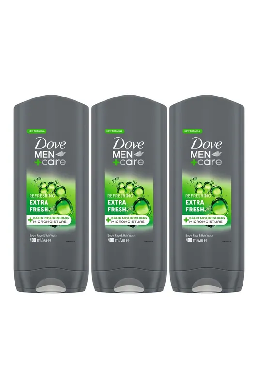 Men+Care 'Body & Face Wash' Extra Fresh, Refreshing,3x400ml - Dove