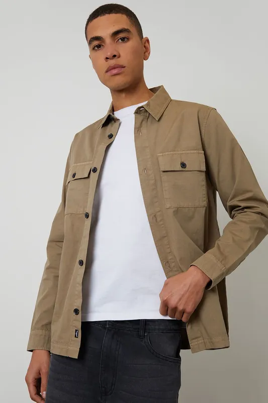 Lightweight Cotton Shacket - Threadbare