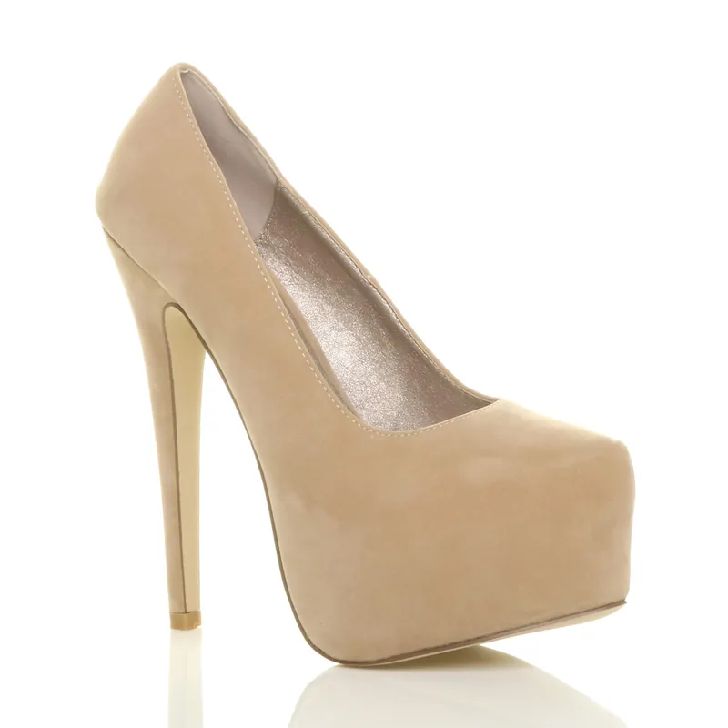 High Heel Platform Court Shoes - AJVANI