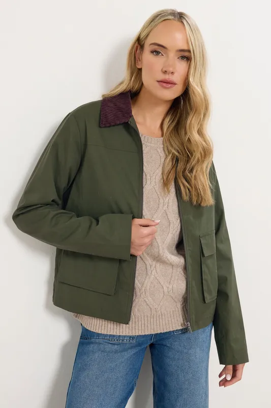 Tall Cord Collar Jacket - Long Tall Sally
