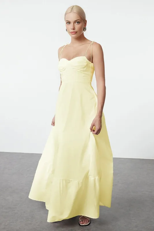 Ruched Bust Strappy Sweetheart Dress - WOVCOR