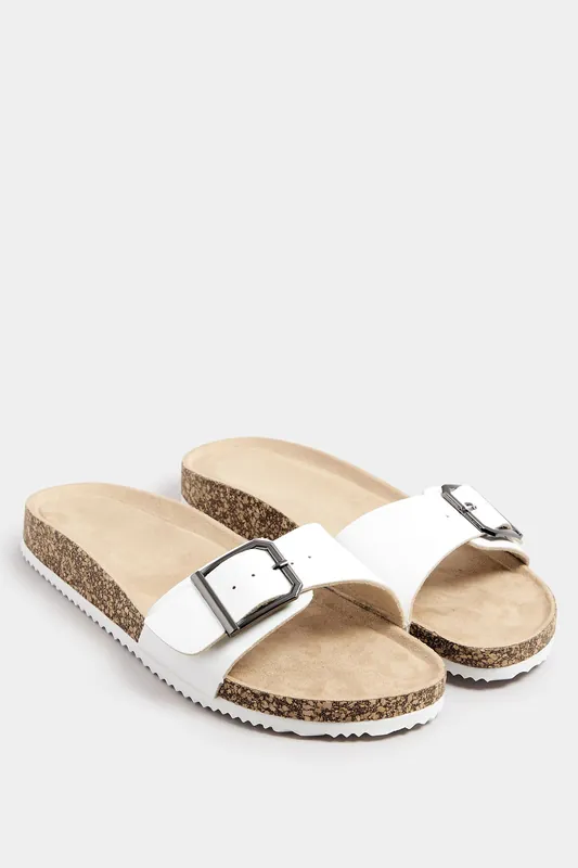 Buckle Footbed Sandals - Long Tall Sally