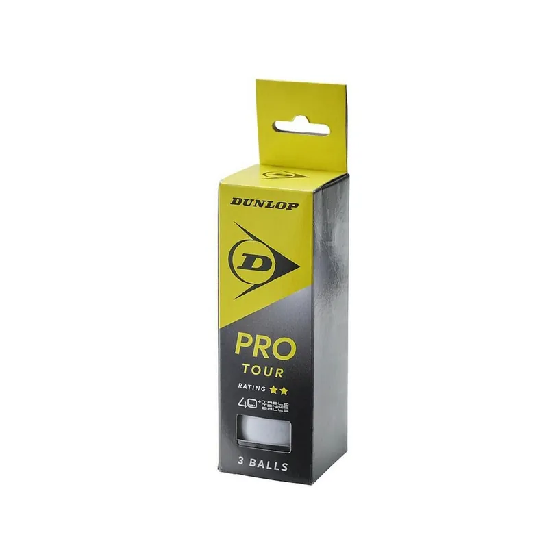 40 Pro Tour Table Tennis Balls (Pack of 3) - Dunlop