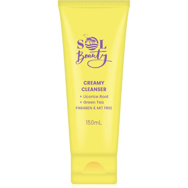 Creamy Face Cleanser Gentle Wash Hydrating Facial Deep Cleansing 150ml - SOL Beauty