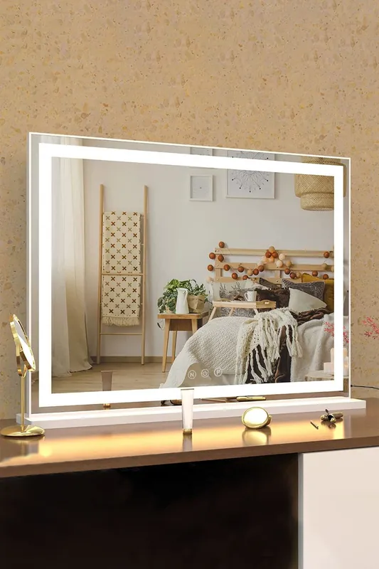 Vanity Mirror with Lights,3 Lighting Modes,Touch Screen Control - Living and Home