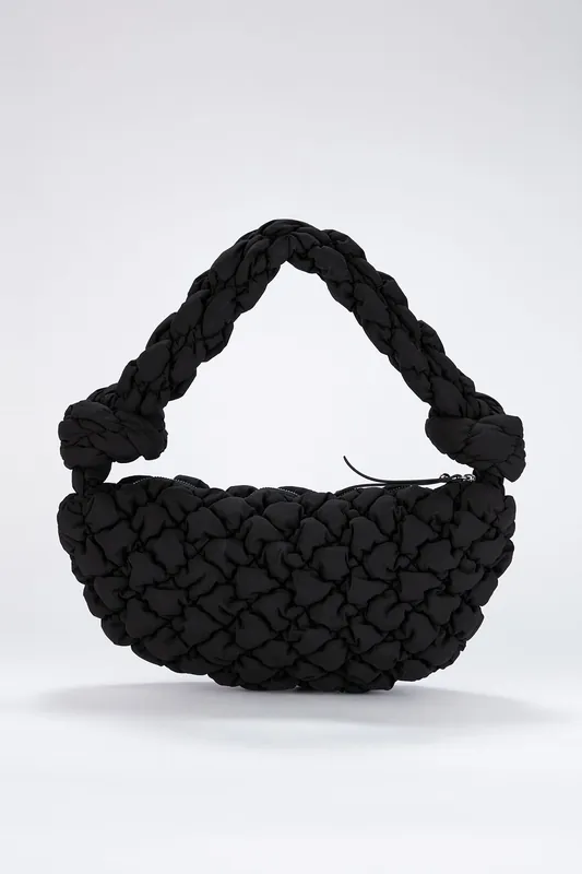 Puffy Quilted Lightweight Shoulder Bag - Belissh