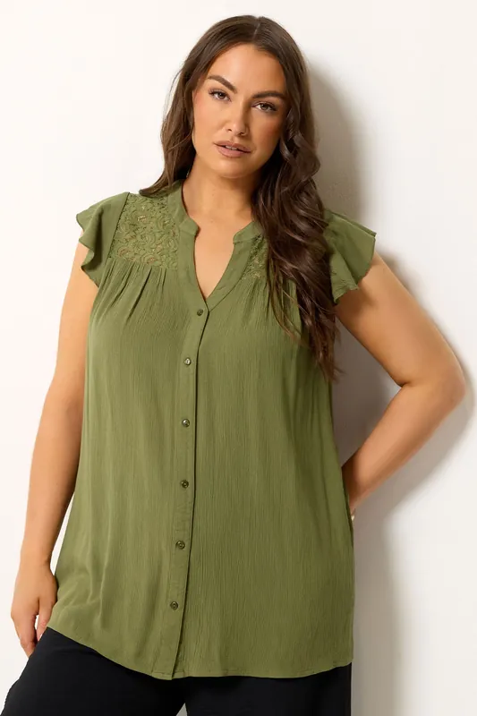 Ruffle Crochet Blouse - Yours